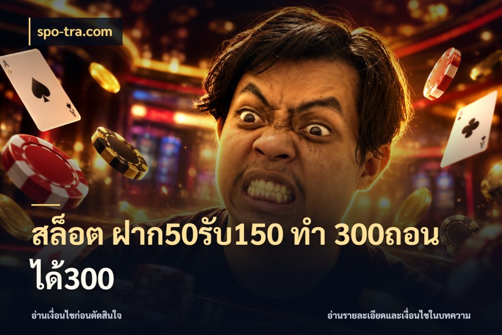 สล็อต ฝาก50รับ150 ทํา 300ถอนได้300 รูปแบบโบนัสกับสิทธิ์ของสายเกม สไตล์ spo-tra.com