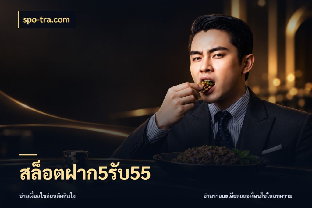 สล็อตฝาก5รับ55 สีสันของโปรฝากและยอดรับ ในมุม spo-tra.com