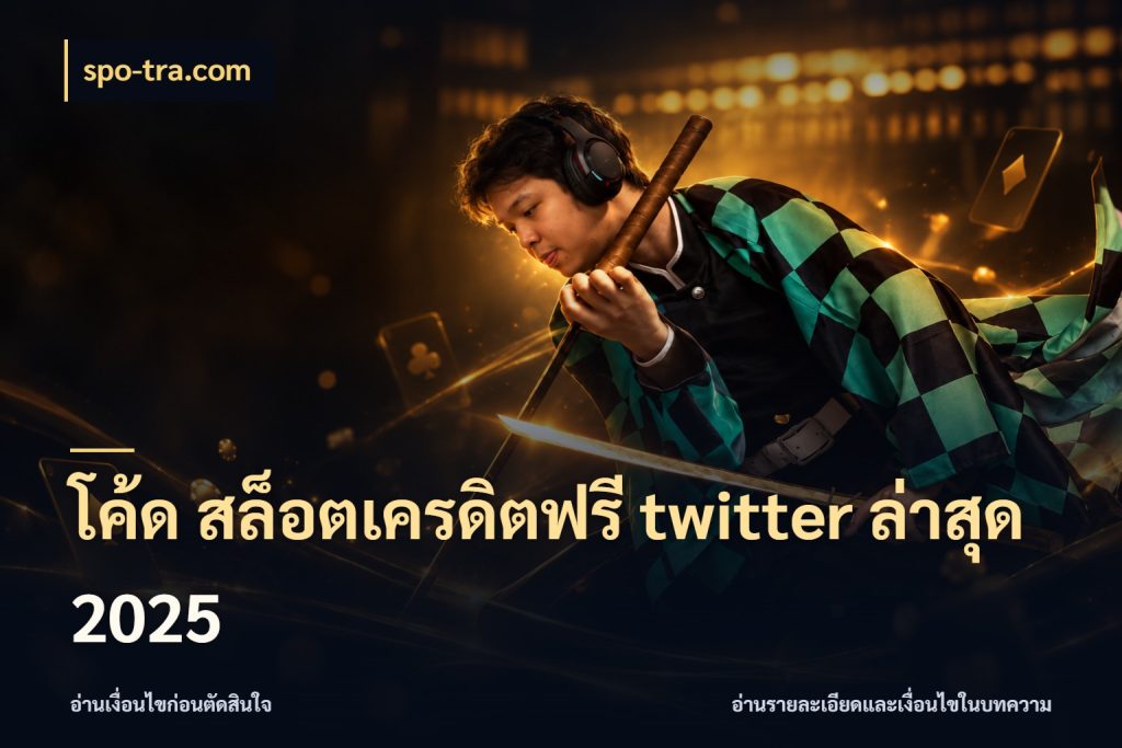 โค้ด สล็อตเครดิตฟรี twitter ล่าสุด 2025 สายโบนัสเลือกมุมเครดิตให้ตรงสไตล์ กับ spo-tra.com