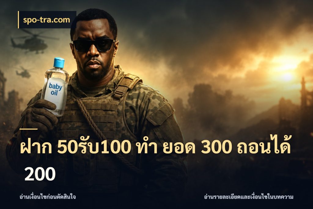 ฝาก 50รับ100 ทํา ยอด 300 ถอนได้ 200 spo-tra.com จุดเด่นของเครดิตที่คนชอบเกมอยากรู้