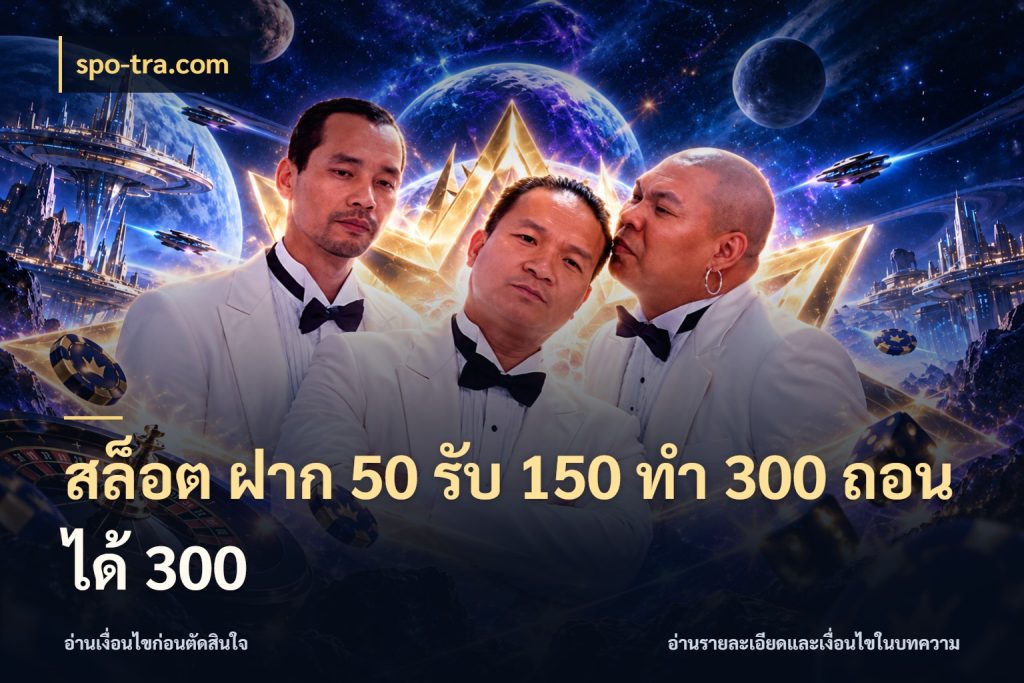 สล็อต ฝาก 50 รับ 150 ทํา 300 ถอนได้ 300 spo-tra.com จับประเด็นยอดรับก่อนเลือกความสนุก