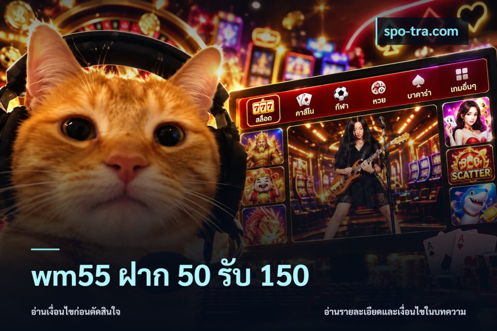 wm55 ฝาก 50 รับ 150