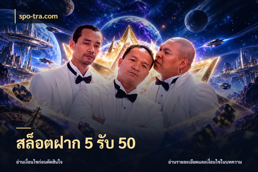 สล็อตฝาก 5 รับ 50 โปรยอดรับที่สายเกมสนใจ กับ spo-tra.com