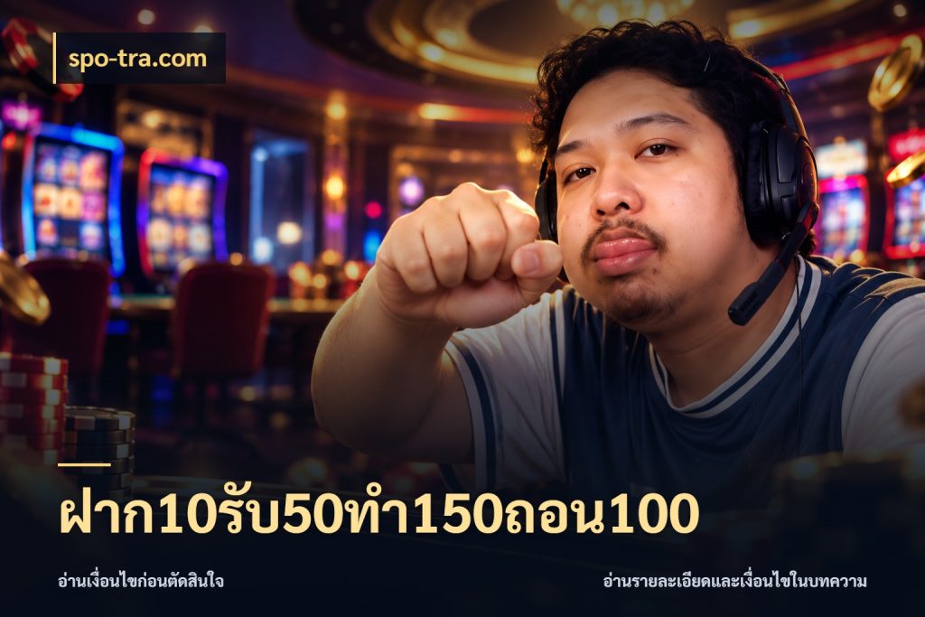 ฝาก10รับ50ทํา150ถอน100 ยอดฝากและยอดรับในมุมของคนชอบลุ้น สไตล์ spo-tra.com