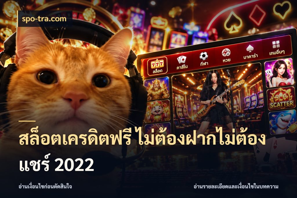 สล็อตเครดิตฟรี ไม่ต้องฝากไม่ต้องแชร์ 2022 สายโบนัสเลือกมุมเครดิตให้ตรงสไตล์ กับ spo-tra.com