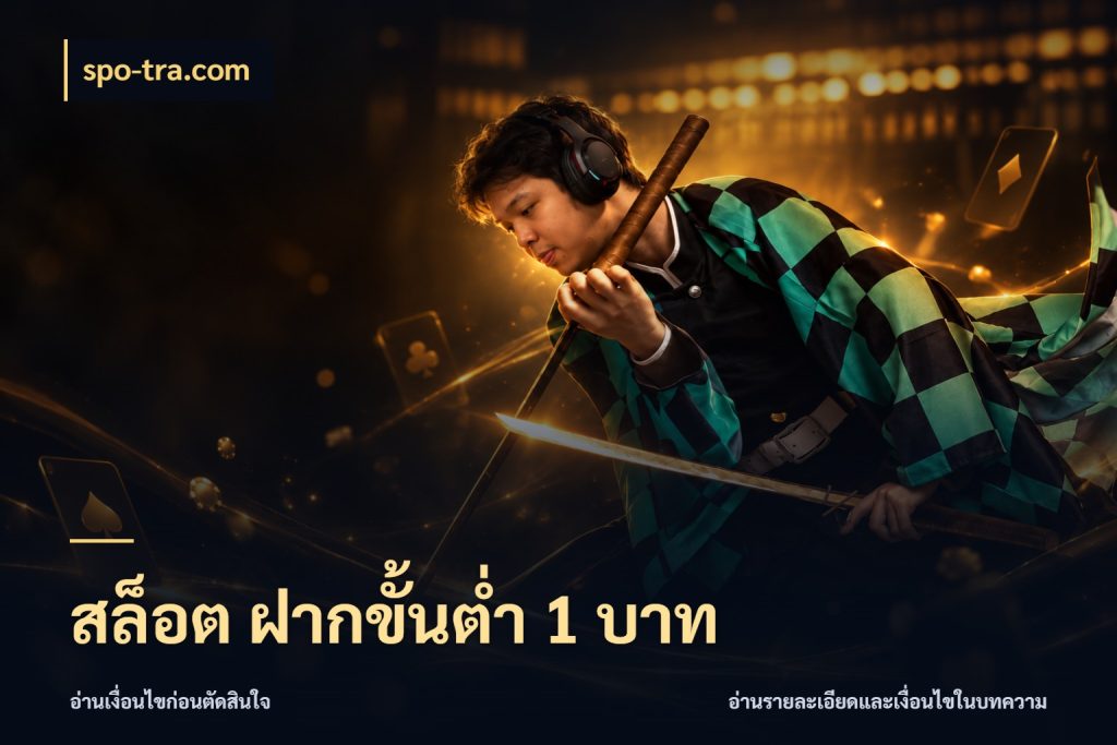 สล็อต ฝากขั้นต่ำ 1 บาท ทุนเบาก็มีสีสันในจังหวะของคุณ ในมุม spo-tra.com