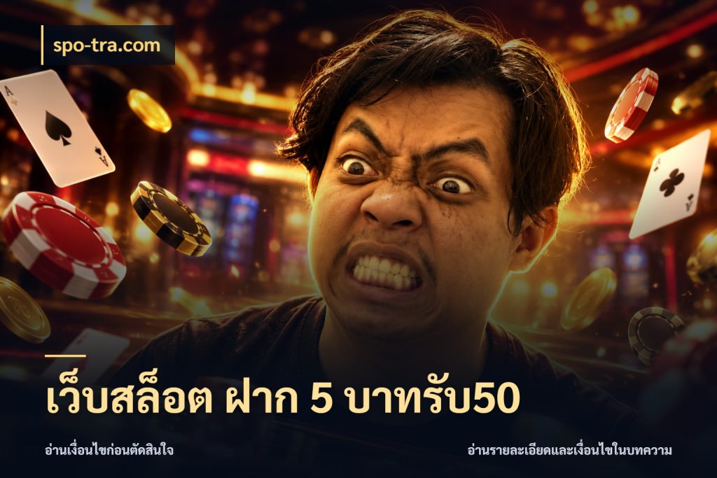 เว็บสล็อต ฝาก 5 บาทรับ50 spo-tra.com โปรกับเกมที่ชอบเลือกให้ตรงสไตล์