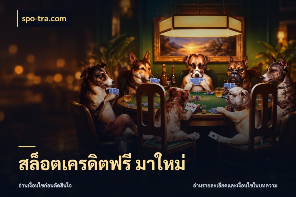 สล็อตเครดิตฟรี มาใหม่ รู้จักยอดและขอบเขตของเครดิตฟรี สไตล์ spo-tra.com