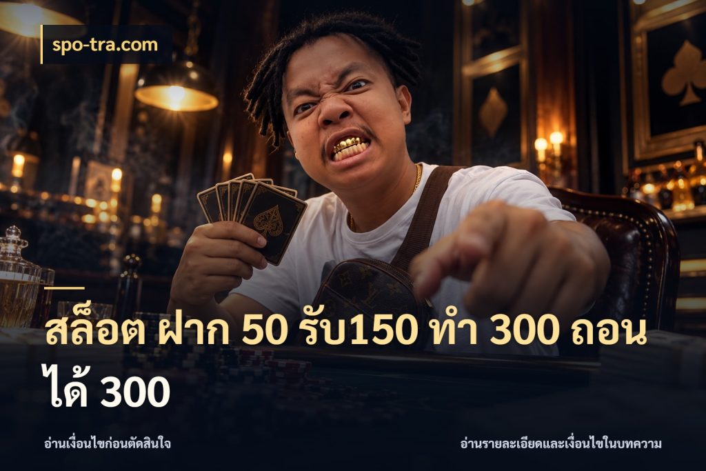 สล็อต ฝาก 50 รับ150 ทํา 300 ถอนได้ 300 จับประเด็นยอดรับก่อนเลือกความสนุก สไตล์ spo-tra.com