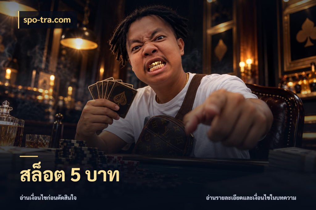 สล็อต 5 บาท จำนวนเริ่มต้นกับรายละเอียดที่สายเกมสนใจ กับ spo-tra.com