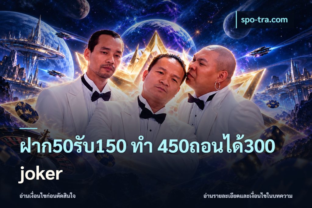 ฝาก50รับ150 ทํา 450ถอนได้300 joker