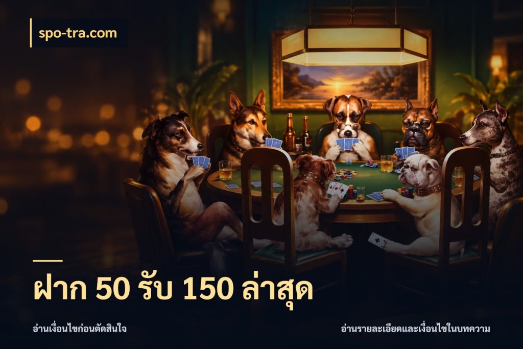 ฝาก 50 รับ 150 ล่าสุด spo-tra.com สนุกกับตัวเลือกโปรในสไตล์ของคุณ