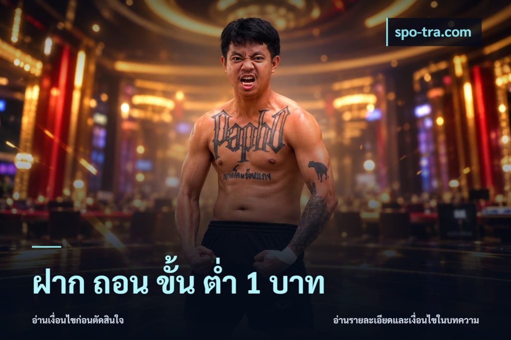 ฝาก ถอน ขั้น ต่ำ 1 บาท