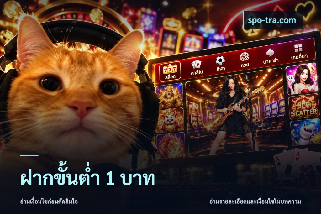 ฝากขั้นต่ำ 1 บาท
