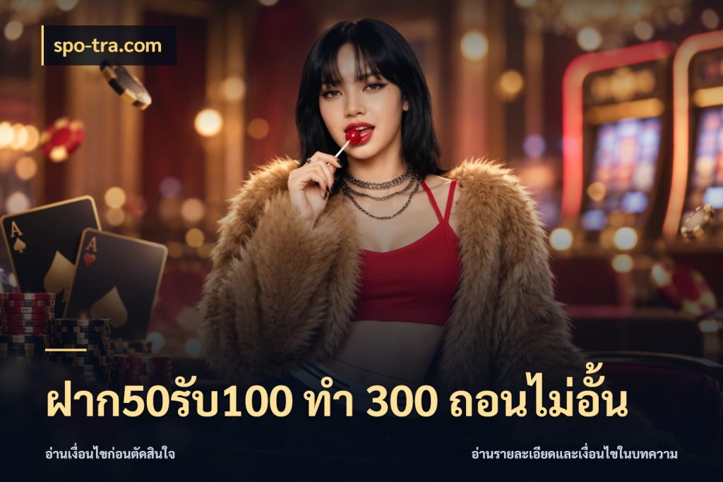 ฝาก50รับ100 ทํา 300 ถอนไม่อั้น สนุกกับตัวเลือกโปรในสไตล์ของคุณ ในมุม spo-tra.com