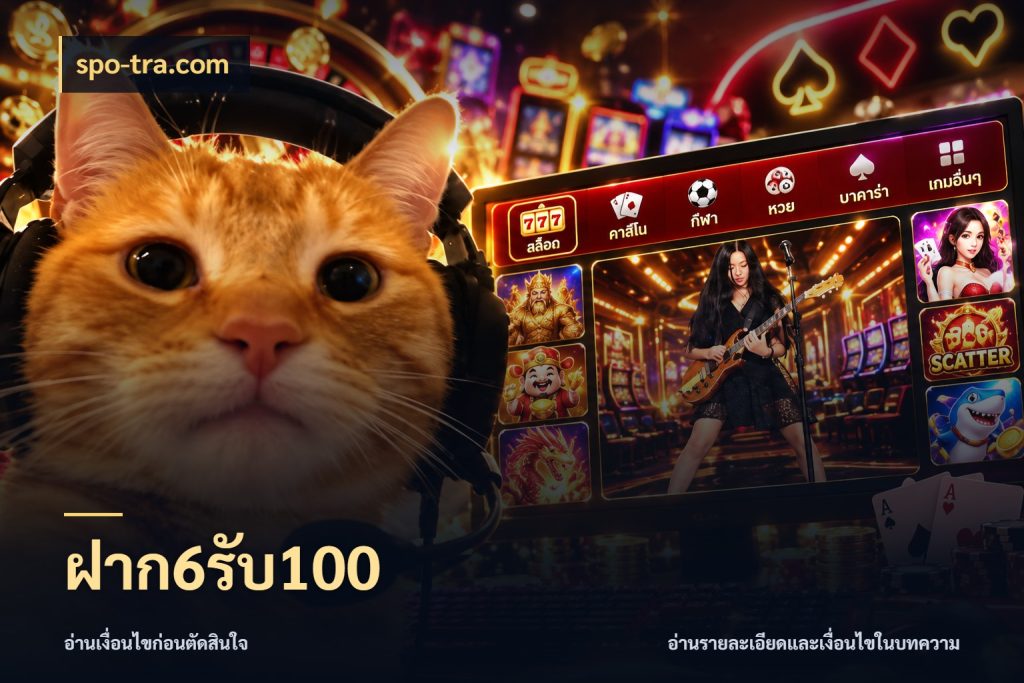ฝาก6รับ100 spo-tra.com จับคู่โบนัสกับสไตล์เกมที่ชอบ