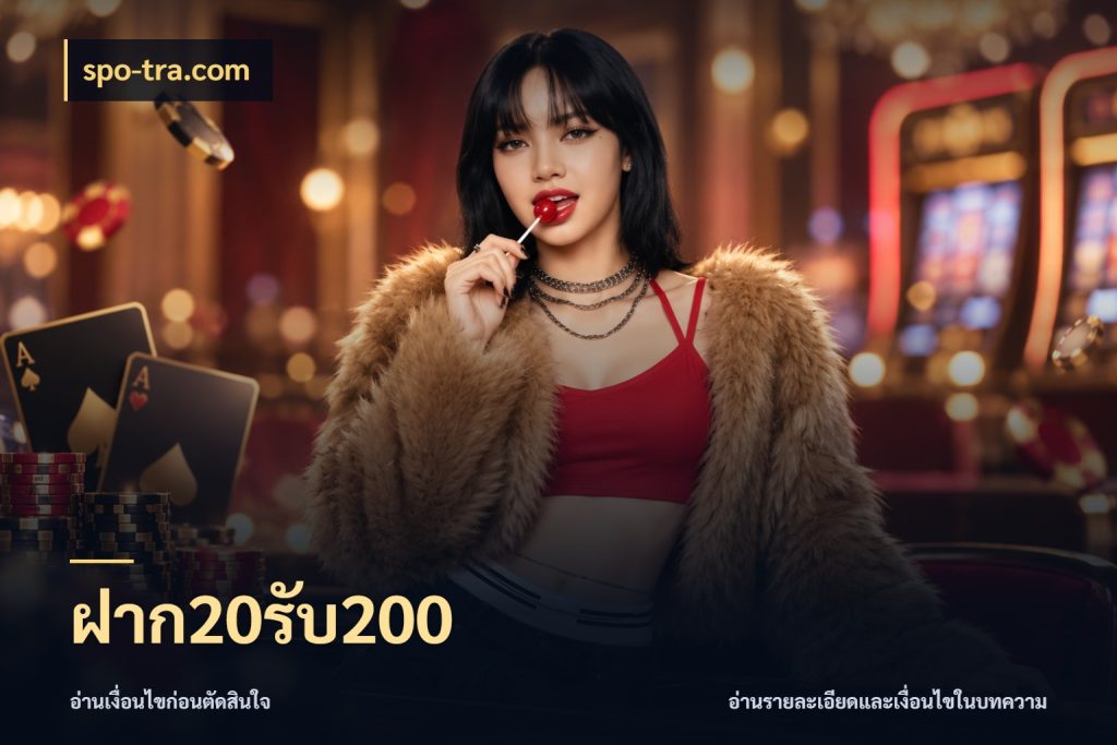 ฝาก20รับ200 สีสันของโปรฝากและยอดรับ ในมุม spo-tra.com