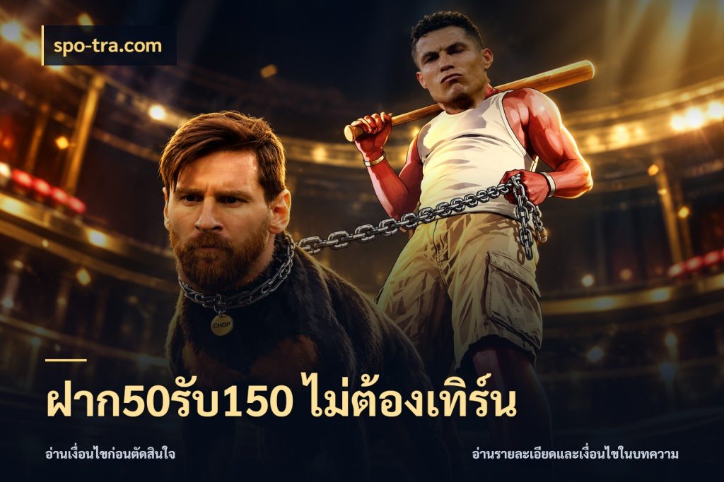 ฝาก50รับ150 ไม่ต้องเทิร์น เปิดมุมโปรให้เข้ากับเกมแนวโปรด กับ spo-tra.com