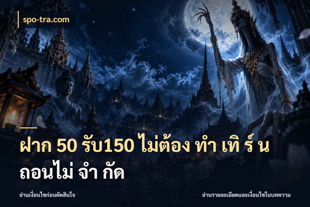 ฝาก 50 รับ150 ไม่ต้อง ทํา เทิ ร์ น ถอนไม่ จํา กัด ยอดฝากและยอดรับในมุมของคนชอบลุ้น ในมุม spo-tra.com