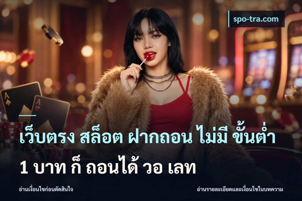 เว็บตรง สล็อต ฝากถอน ไม่มี ขั้นต่ำ 1 บาท ก็ ถอนได้ วอ เลท
