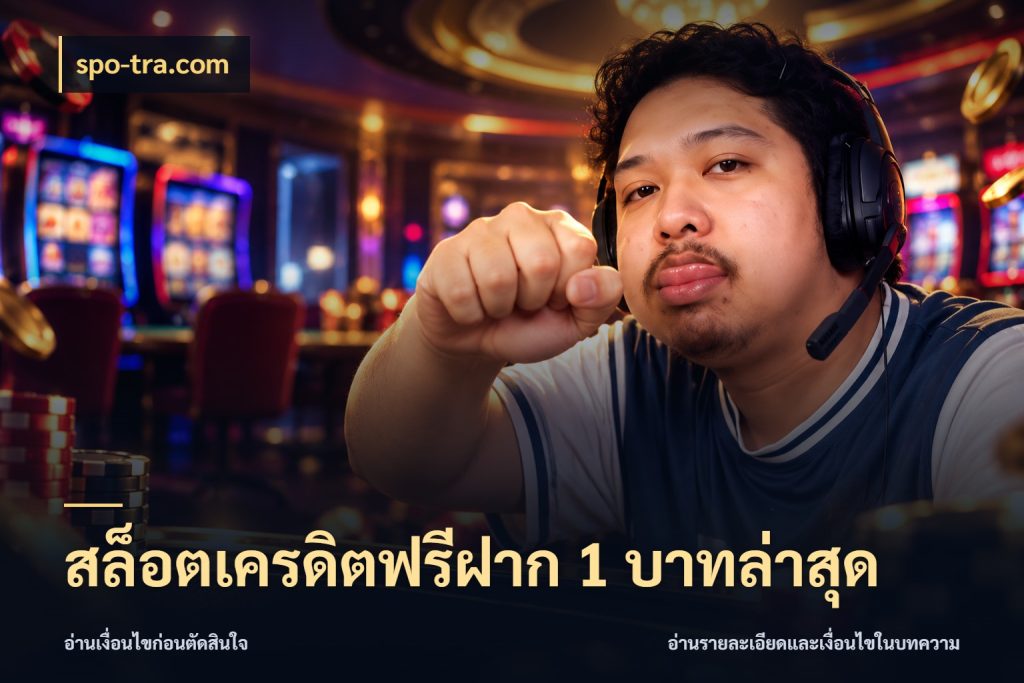 สล็อตเครดิตฟรีฝาก 1 บาทล่าสุด spo-tra.com รู้จักยอดและขอบเขตของเครดิตฟรี