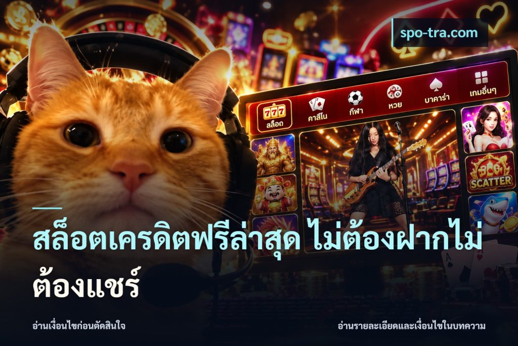 สล็อตเครดิตฟรีล่าสุด ไม่ต้องฝากไม่ต้องแชร์