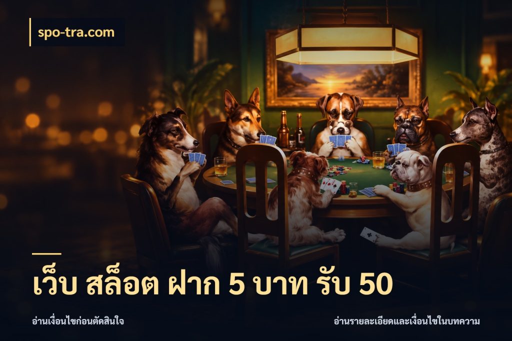 เว็บ สล็อต ฝาก 5 บาท รับ 50 spo-tra.com สีสันของโปรฝากและยอดรับ