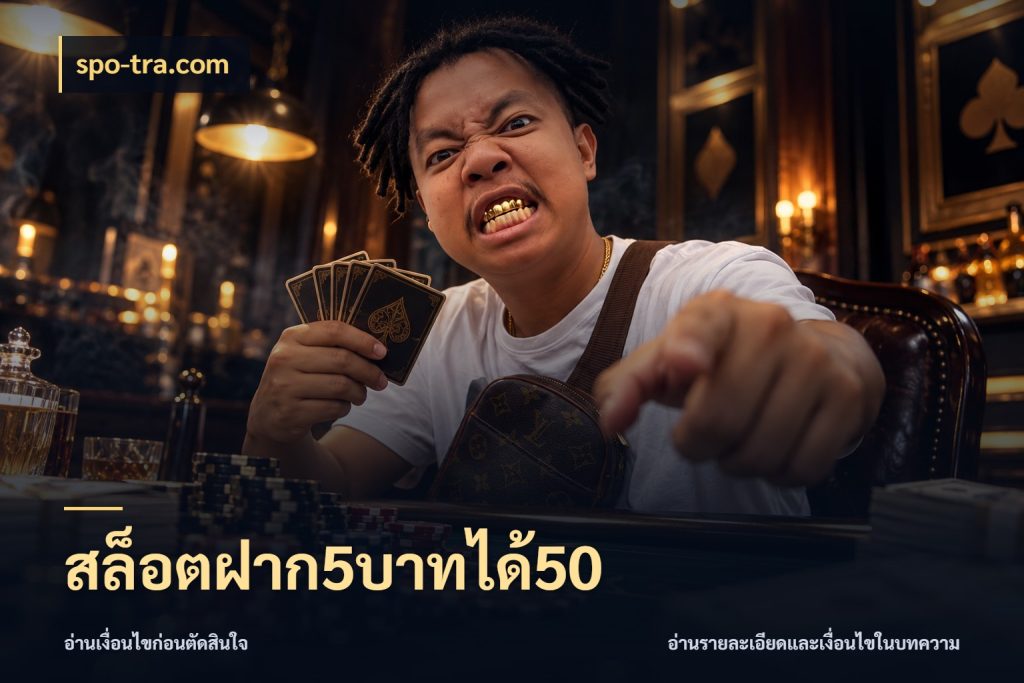 สล็อตฝาก5บาทได้50 รูปแบบโบนัสกับสิทธิ์ของสายเกม กับ spo-tra.com