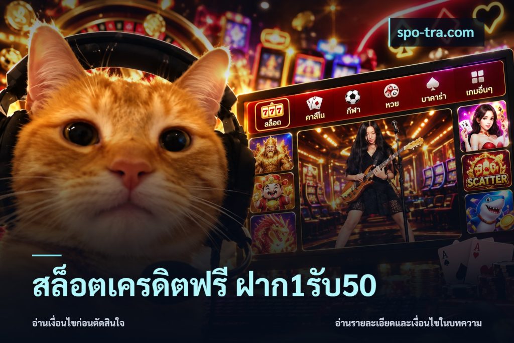 สล็อตเครดิตฟรี ฝาก1รับ50
