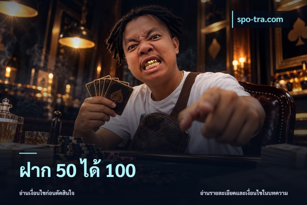 ฝาก 50 ได้ 100