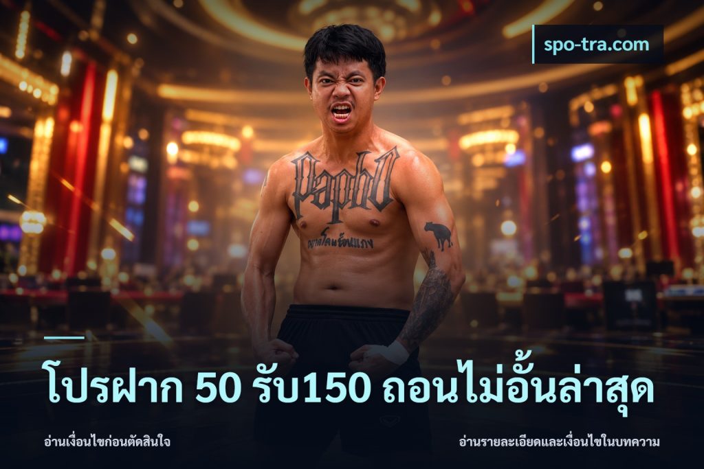 โปรฝาก 50 รับ150 ถอนไม่อั้นล่าสุด