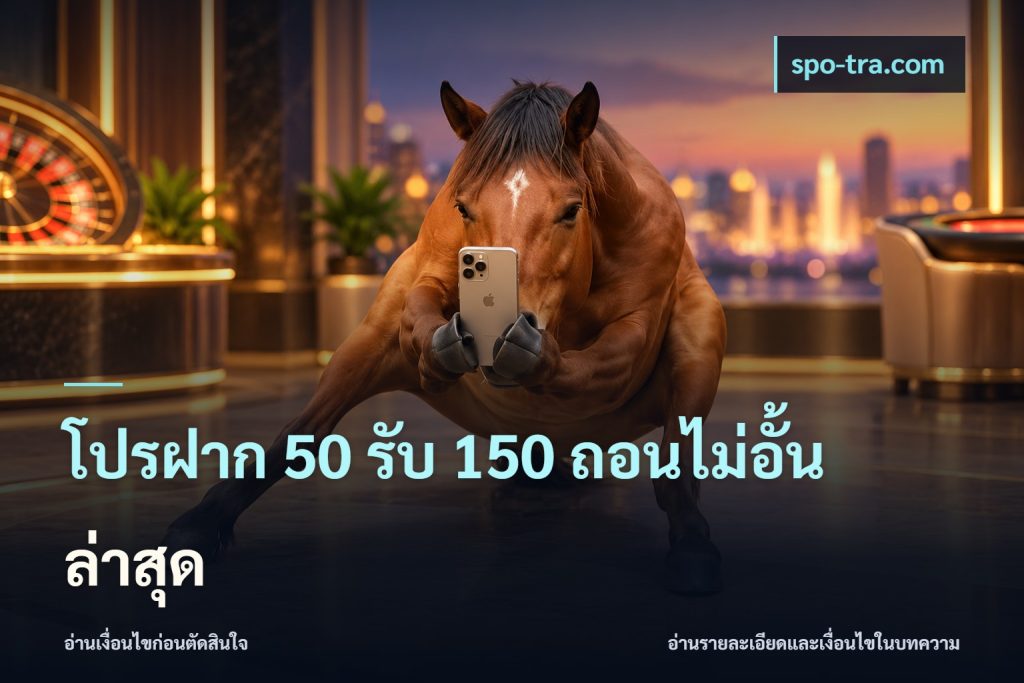 โปรฝาก 50 รับ 150 ถอนไม่อั้น ล่าสุด