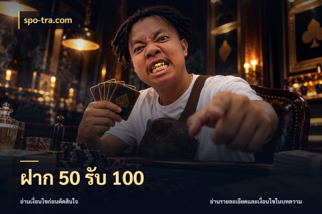 ฝาก 50 รับ 100 จุดเด่นของเครดิตที่คนชอบเกมอยากรู้ กับ spo-tra.com