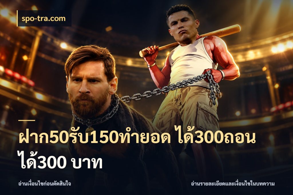 ฝาก50รับ150ทำยอด ได้300ถอนได้300 บาท โปรกับเกมที่ชอบเลือกให้ตรงสไตล์ สไตล์ spo-tra.com