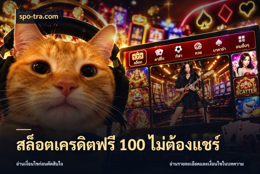 สล็อตเครดิตฟรี 100 ไม่ต้องแชร์ spo-tra.com สีสันของเครดิตฟรีและเกมแนวที่ชอบ
