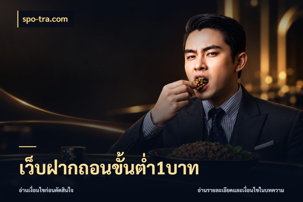เว็บฝากถอนขั้นต่ำ1บาท จัดจังหวะสนุกให้เข้ากับงบที่ตั้งไว้ สไตล์ spo-tra.com