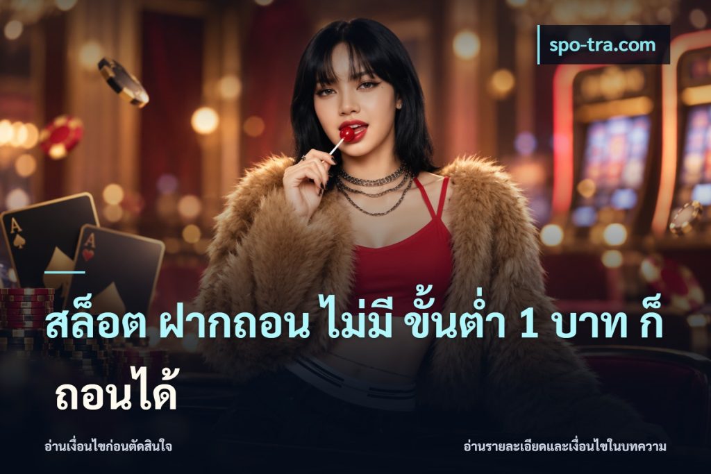 สล็อต ฝากถอน ไม่มี ขั้นต่ำ 1 บาท ก็ ถอนได้