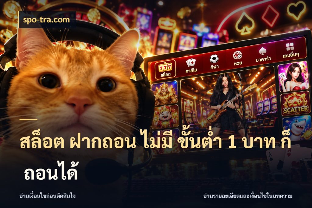 สล็อต ฝากถอน ไม่มี ขั้นต่ำ 1 บาท ก็ ถอนได้ รู้จักจำนวนแต่ละแบบก่อนเลือกเกม กับ spo-tra.com