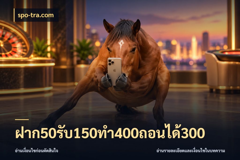 ฝาก50รับ150ทํา400ถอนได้300 โปรกับเกมที่ชอบเลือกให้ตรงสไตล์ กับ spo-tra.com