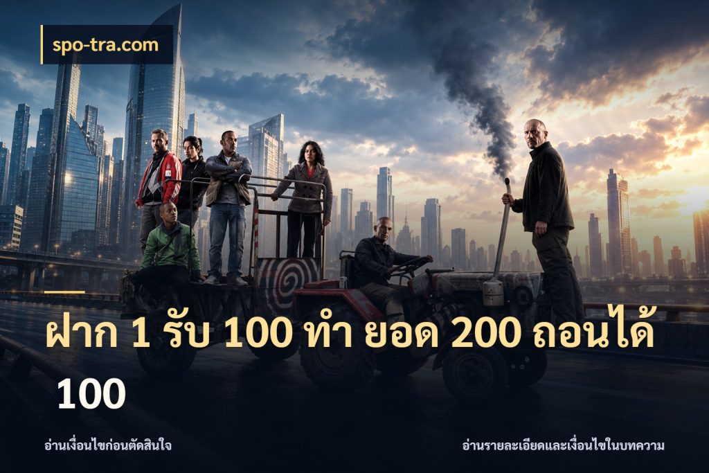 ฝาก 1 รับ 100 ทํา ยอด 200 ถอนได้ 100 spo-tra.com ยอดฝากและยอดรับในมุมของคนชอบลุ้น