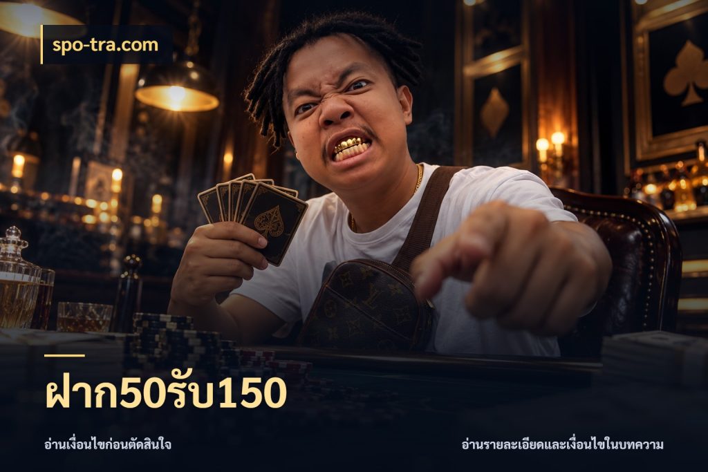 ฝาก50รับ150 โปรกับเกมที่ชอบเลือกให้ตรงสไตล์ ในมุม spo-tra.com