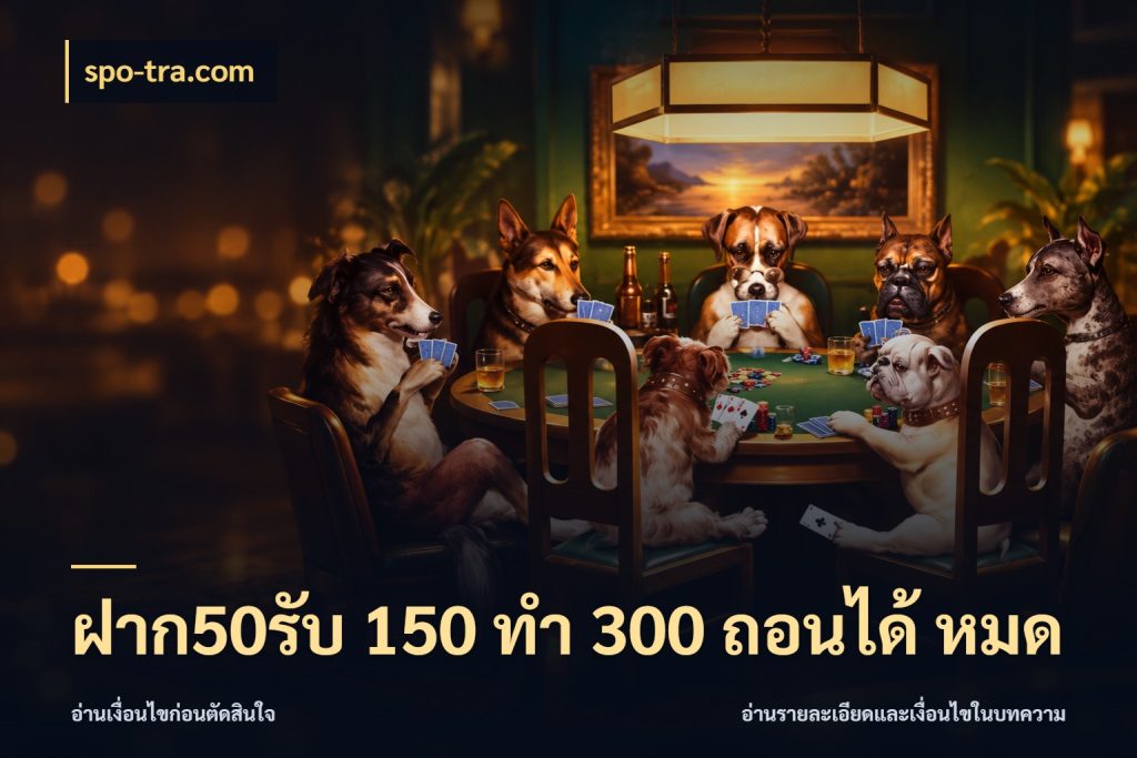 ฝาก50รับ 150 ทำ 300 ถอนได้ หมด จับคู่โบนัสกับสไตล์เกมที่ชอบ สไตล์ spo-tra.com