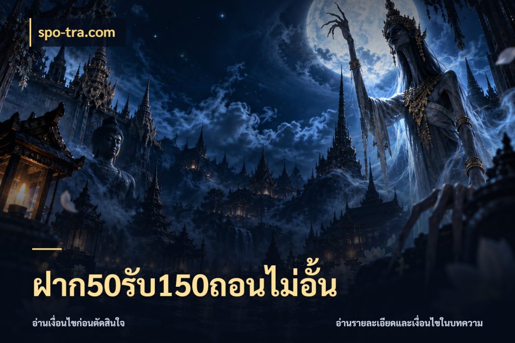 ฝาก50รับ150ถอนไม่อั้น โปรยอดรับที่สายเกมสนใจ สไตล์ spo-tra.com