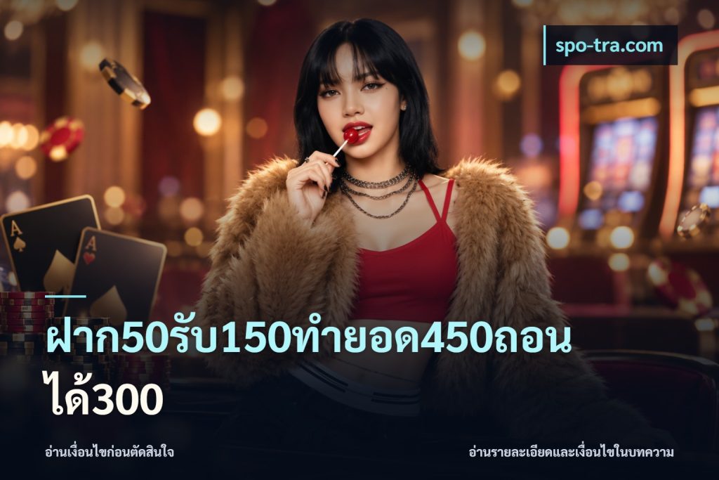 ฝาก50รับ150ทำยอด450ถอนได้300