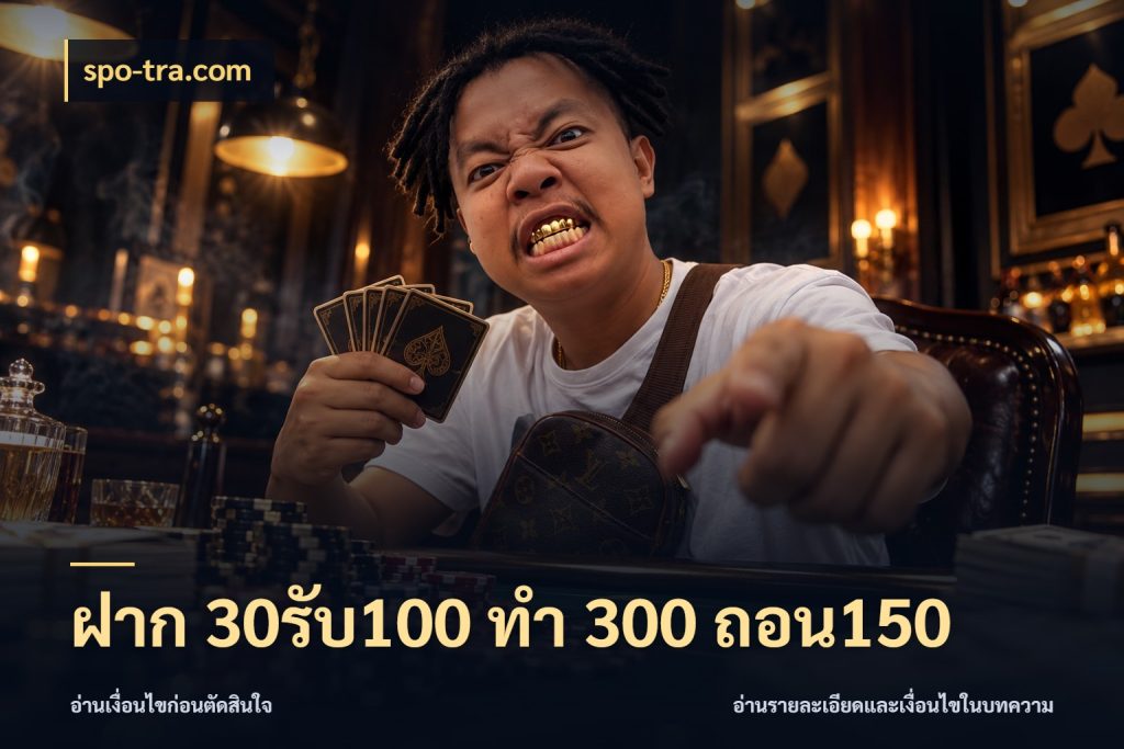 ฝาก 30รับ100 ทํา 300 ถอน150 สายโบนัสเลือกจังหวะสนุกได้อย่างไร สไตล์ spo-tra.com