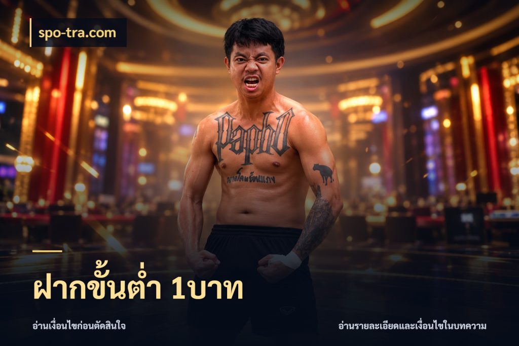 ฝากขั้นต่ำ 1บาท จัดจังหวะสนุกให้เข้ากับงบที่ตั้งไว้ ในมุม spo-tra.com