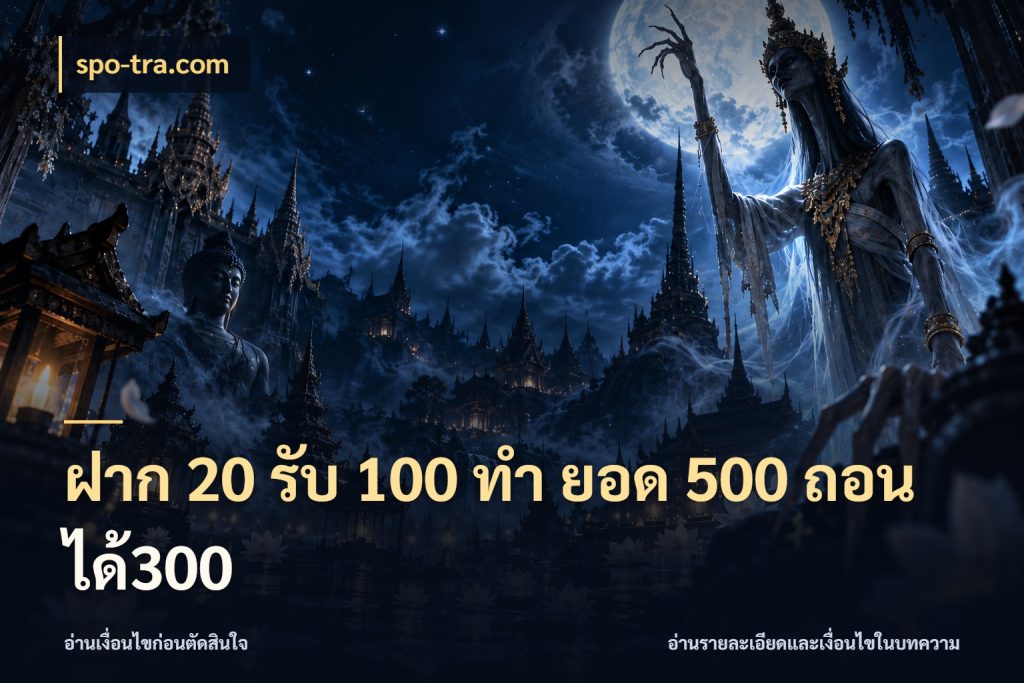 ฝาก 20 รับ 100 ทํา ยอด 500 ถอนได้300 จุดเด่นของเครดิตที่คนชอบเกมอยากรู้ กับ spo-tra.com