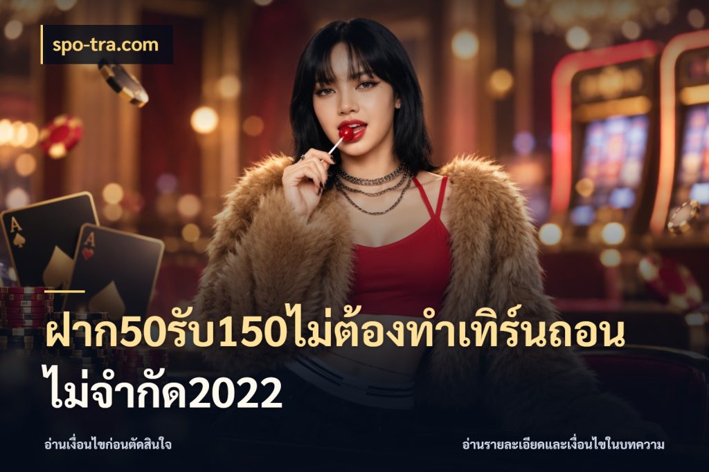 ฝาก50รับ150ไม่ต้องทําเทิร์นถอนไม่จํากัด2022 จุดเด่นของเครดิตที่คนชอบเกมอยากรู้ สไตล์ spo-tra.com