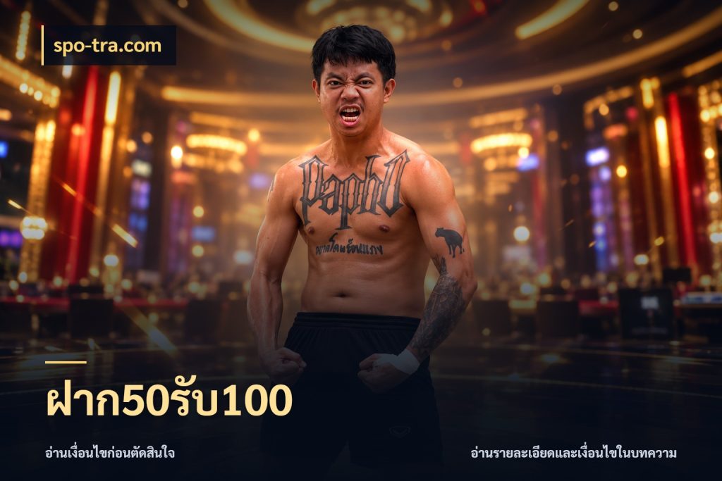 ฝาก50รับ100 spo-tra.com สีสันของโปรฝากและยอดรับ