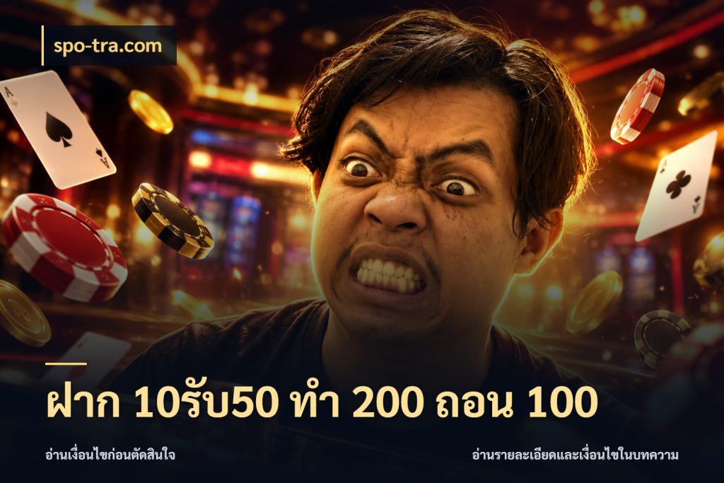 ฝาก 10รับ50 ทํา 200 ถอน 100 เปิดมุมโปรให้เข้ากับเกมแนวโปรด กับ spo-tra.com